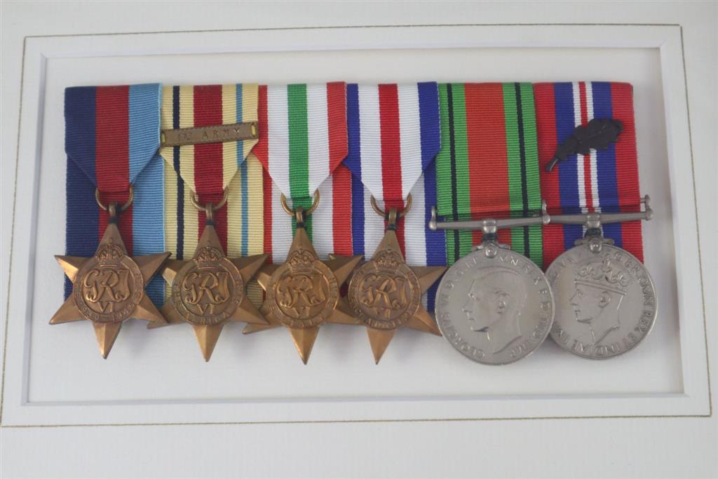A WWII group of medals to Captain A. Homer, Royal Artillery,